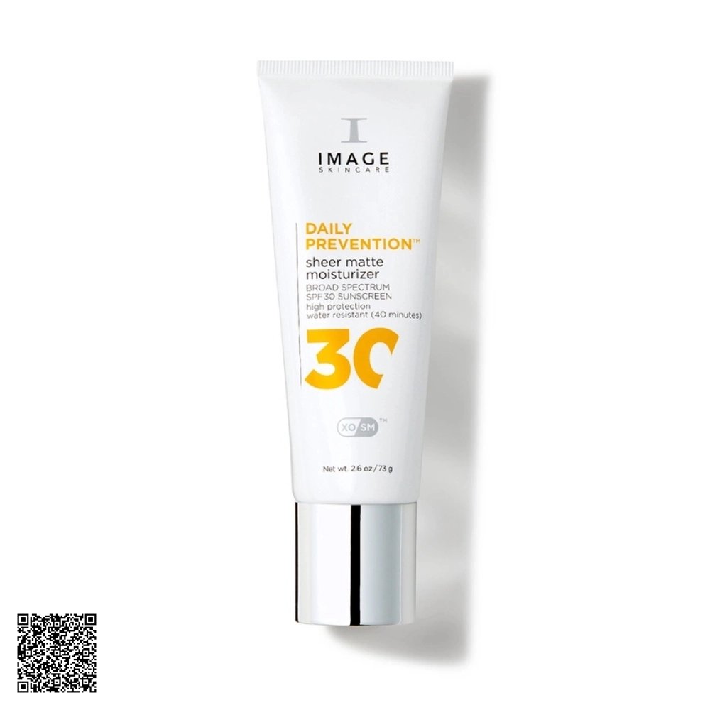 Kem Chống Nắng Kiềm Dầu Image Skincare Daily Prevention Sheer Matte Moisturizer SPF30 Từ Mỹ 73g