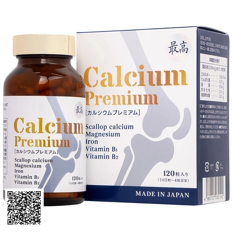 Viên Uống Calcium Premium JpanWell Bổ Sung Canxi, Giảm Nguy Cơ Loãng Xương 120 Viên