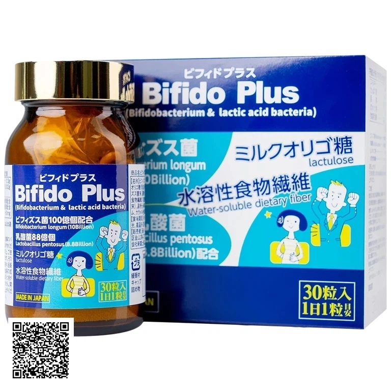 Viên Uống Bifido Plus Jpanwell Bổ Sung Lợi Khuẩn Tăng Cường Sức Khỏe Đại Tràng 30 Viên