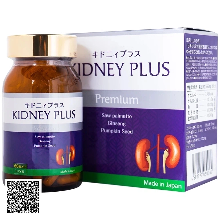Viên Uống Bổ Thận, Duy Trì Đường Tiết Niệu Khỏe Mạnh Kidney Plus Jpanwell Từ Nhật Bản 60 Viên