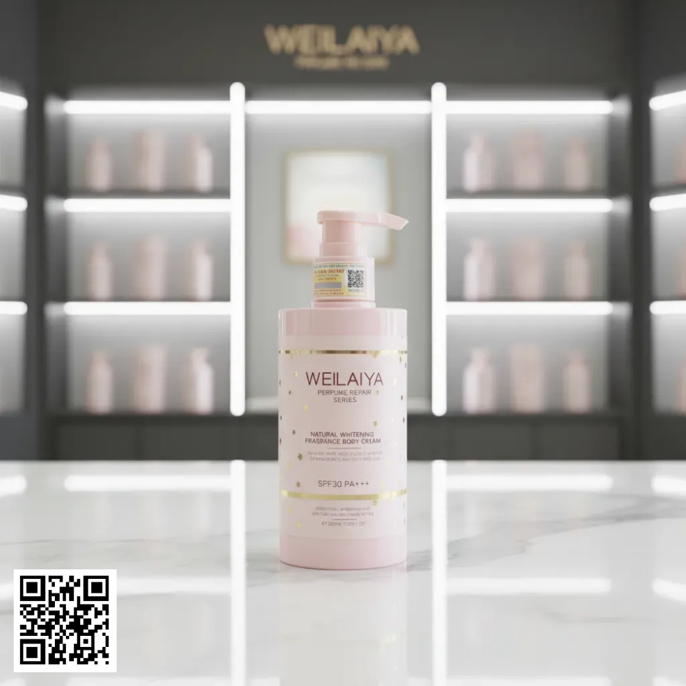 Kem Body Weilaiya Natural Whitening Fragrance Body Cream Nâng Tone Hoa Hồng 200ml
