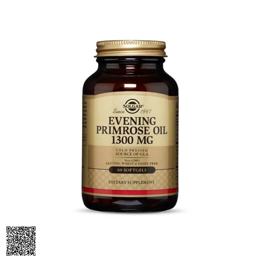 Viên Uống Tinh Dầu Hoa Anh Thảo Cân Bằng Nội Tiết Nữ Solgar Evening Primrose Oil 1300 Mg Từ Mỹ 60 Viên