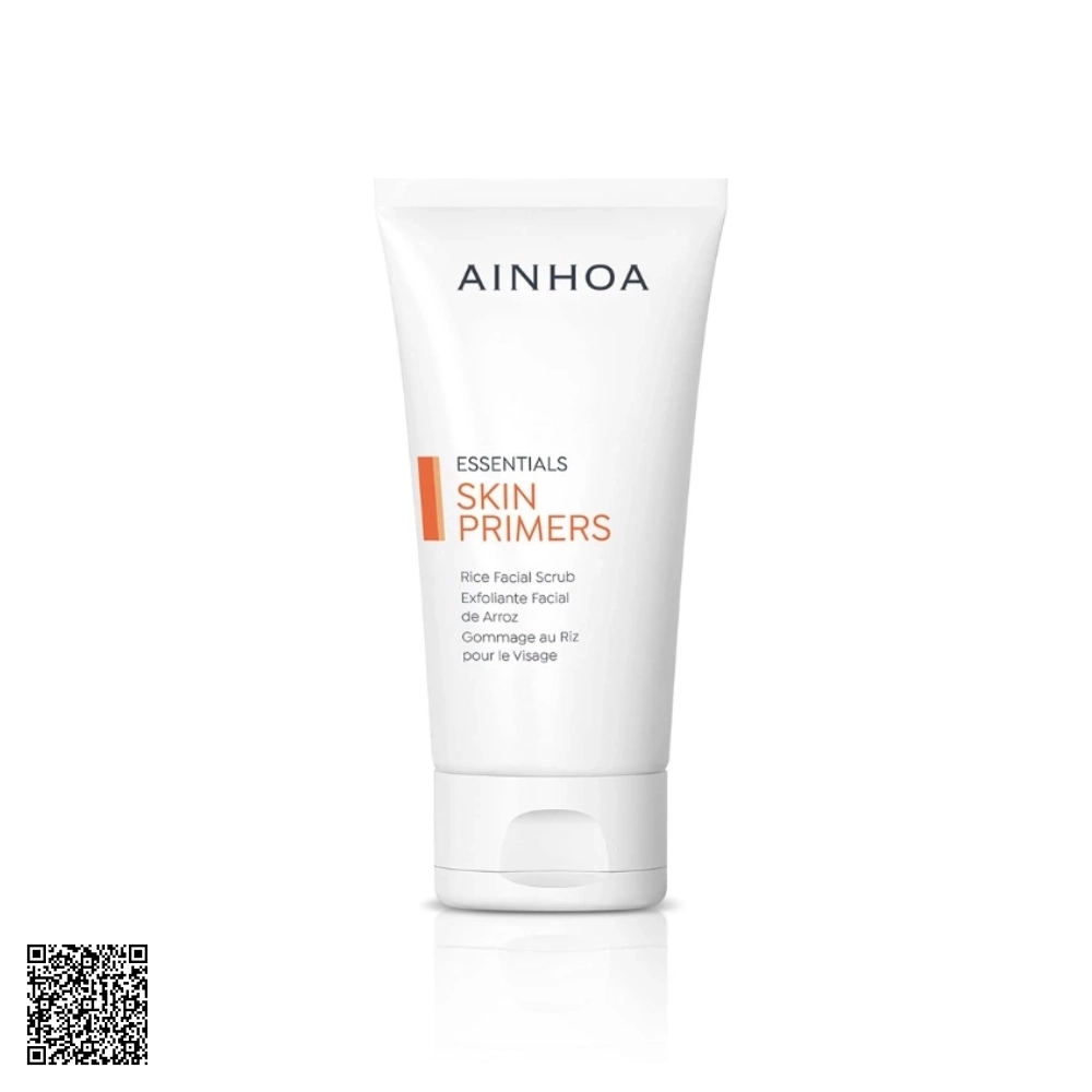 Tẩy Da Chết Và Tái Tạo Da Ainhoa Skin Primers Rice Facial Scrub Từ Tây Ban Nha 200ml
