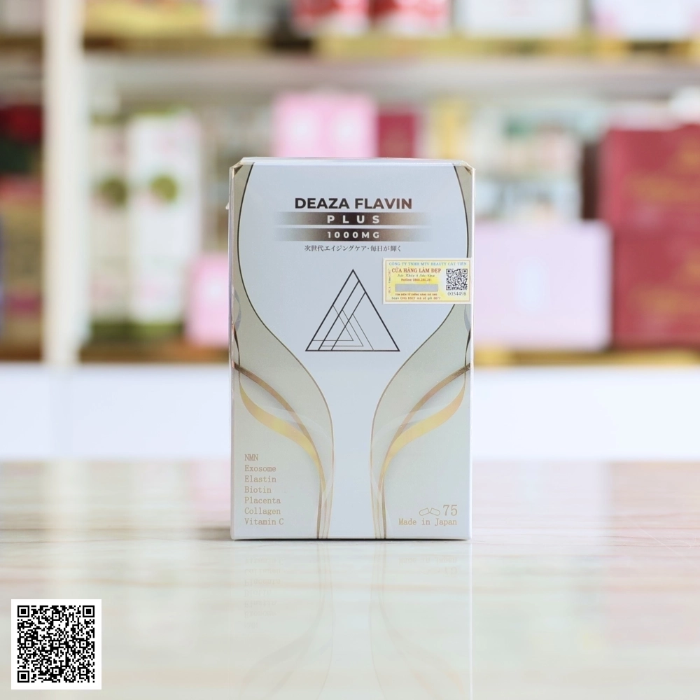 Viên Uống Chăm Sóc Sức Khỏe Làm Đẹp Deaza Flavin Plus 1000mg Từ Nhật Bản 75 Viên