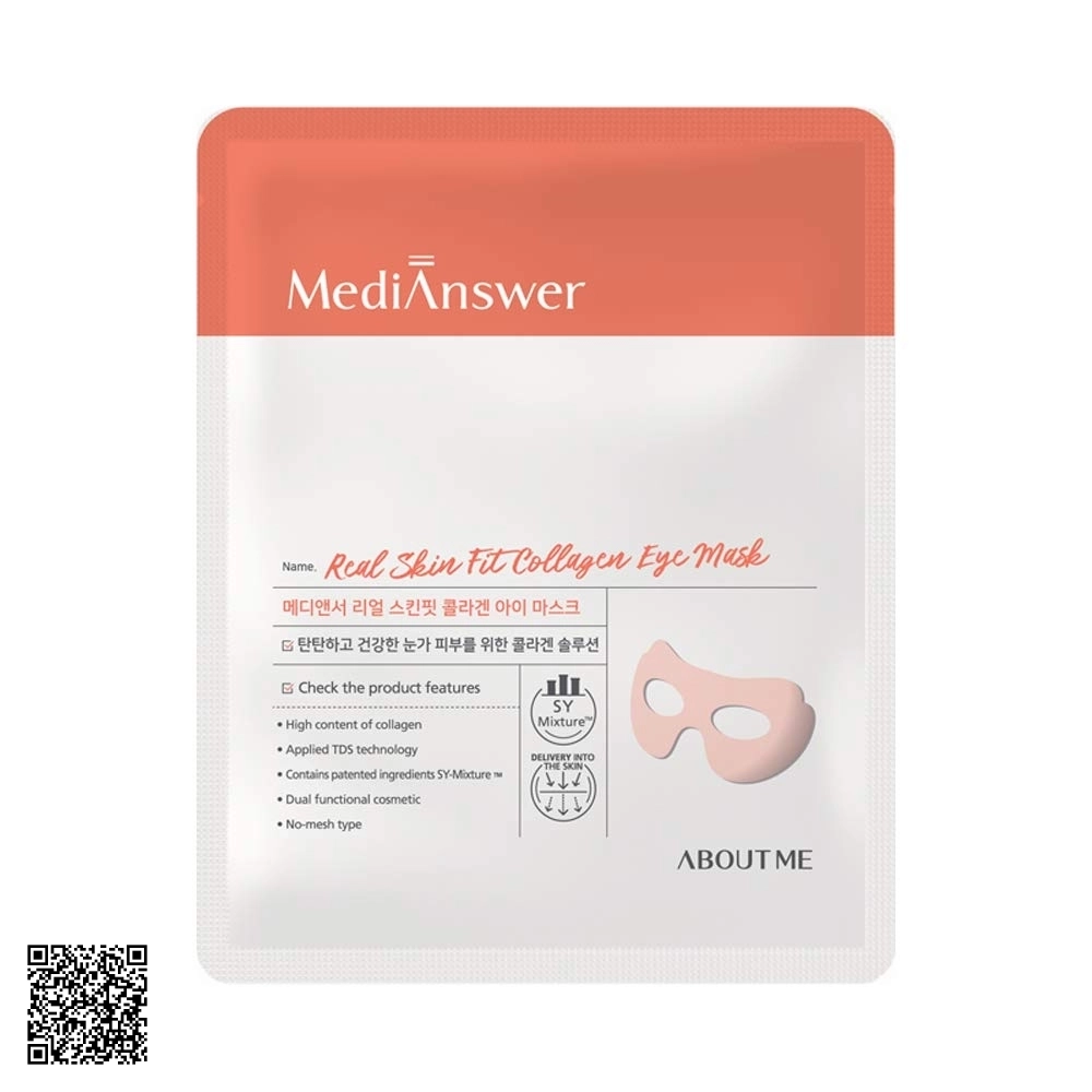 Mặt Nạ MediAnswer Real Skin Fit Collagen Mask Từ Hàn Quốc 37G