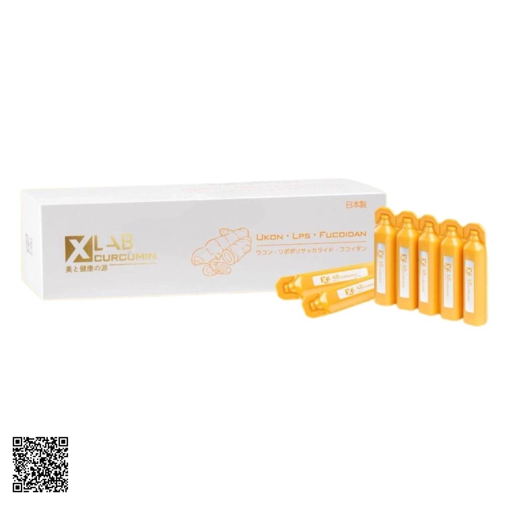 Tinh Nghệ Curcumin Nano Xlab Ukon LPS Fucoidan Nhật Bản 30 Lọ x 20ml
