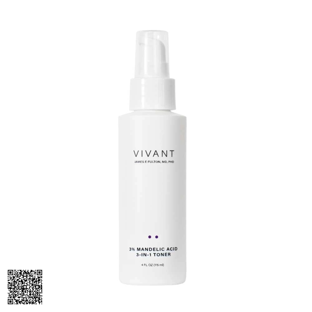 Toner Làm Sạch Thu Nhỏ Lỗ Chân Lông Vivant Skincare 3% Mandelic Acid 3-in-1 Toner 115ml