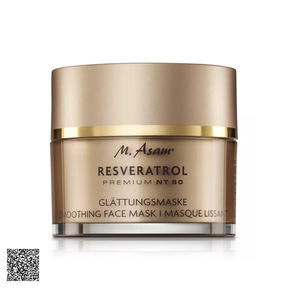 Mặt Nạ Phục Hồi Và Hỗ Trợ Ngừa Lão Hóa Chuyên Sâu M. Asam Resveratrol Premium NT50 Smoothing Face Mask 50ml