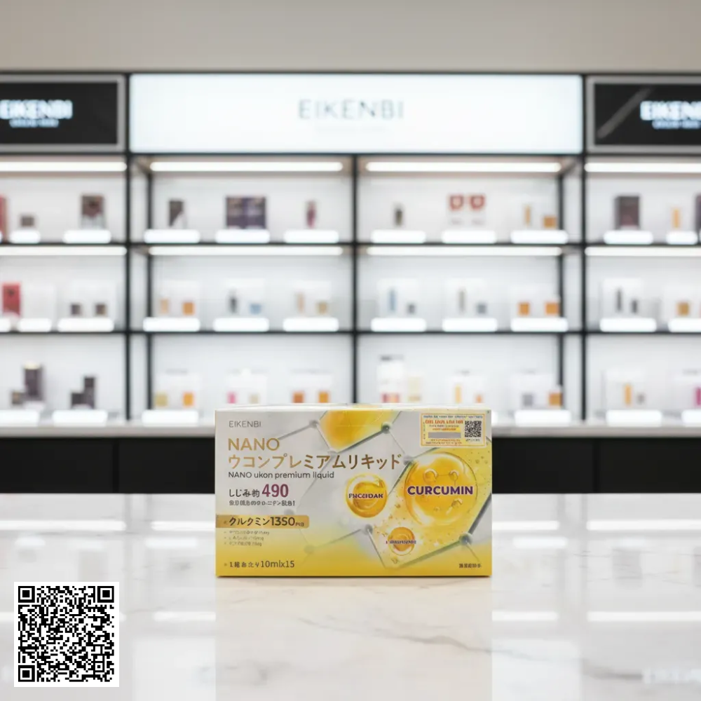 Liệu Trình Tinh Nghệ Curcumin Eikenbi Nano Ukon Premium Liquid Từ Nhật Bản 1 Tháng