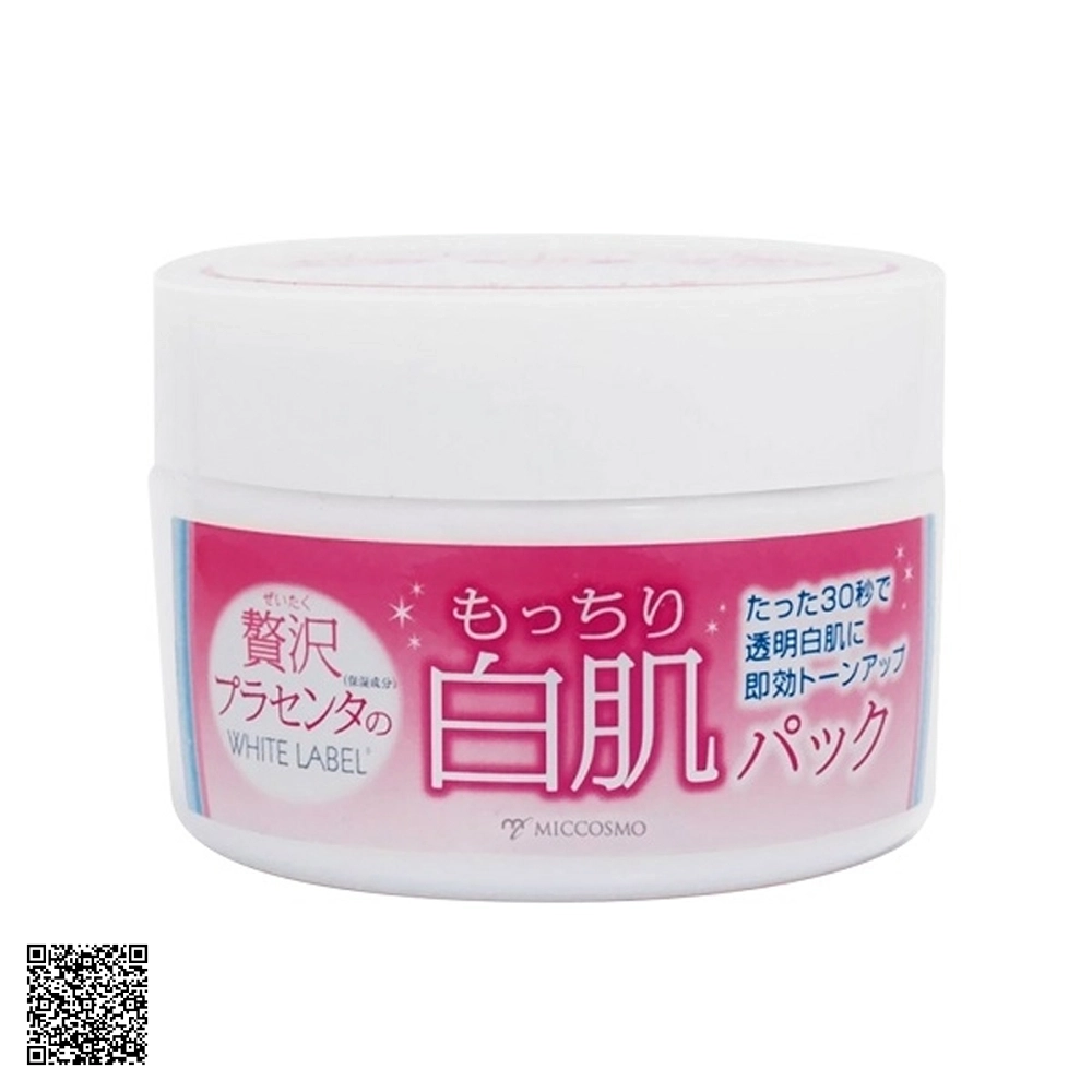 Mặt Nạ Ủ Trắng Miccosmo White Label Premium Placenta Pack 130g Từ Nhật Bản
