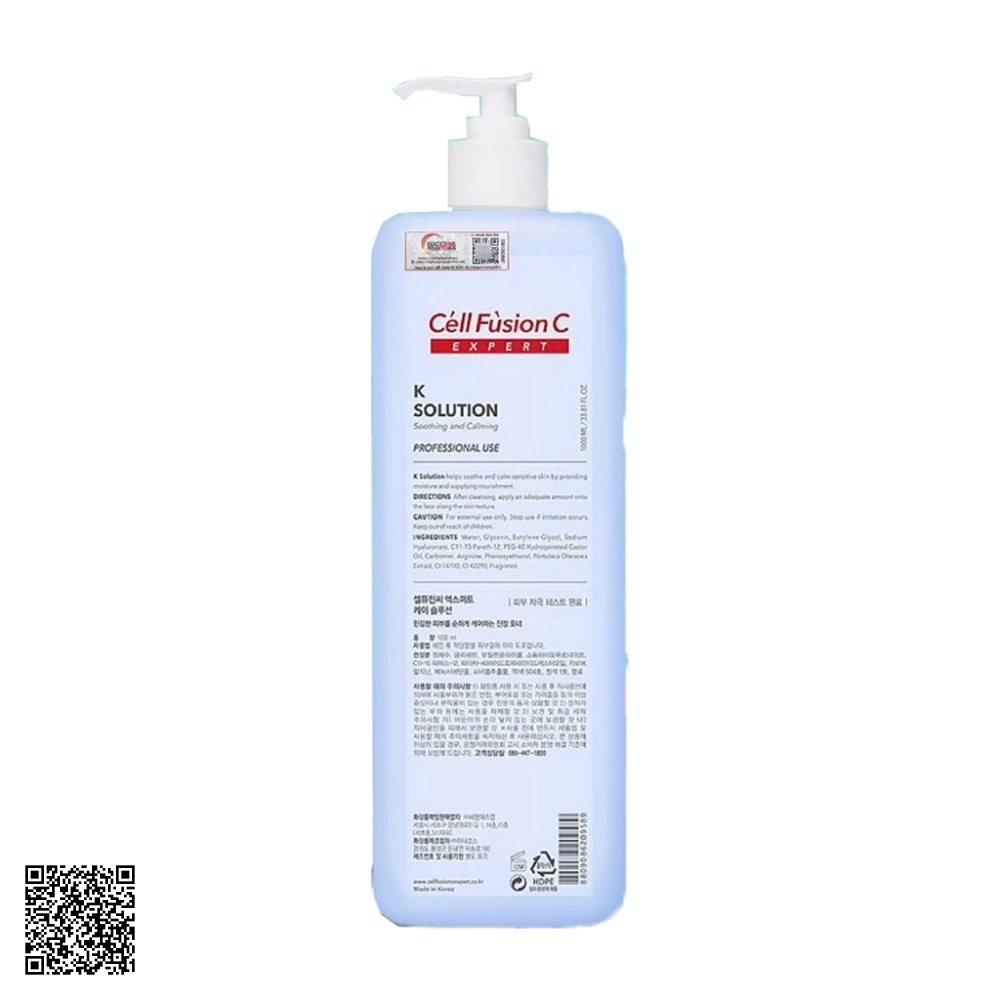 Nước Cân Bằng Cell Fusion C Expert K Solution từ Hàn Quốc 1000ml