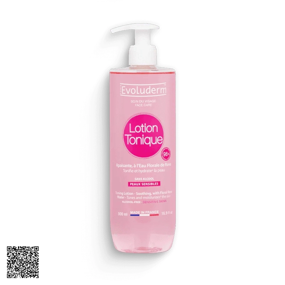 Nước Hoa Hồng Evoluderm Soothing Tonic Lotion For Sensitive Skin Cho Da Nhạy Cảm 500ml từ Pháp