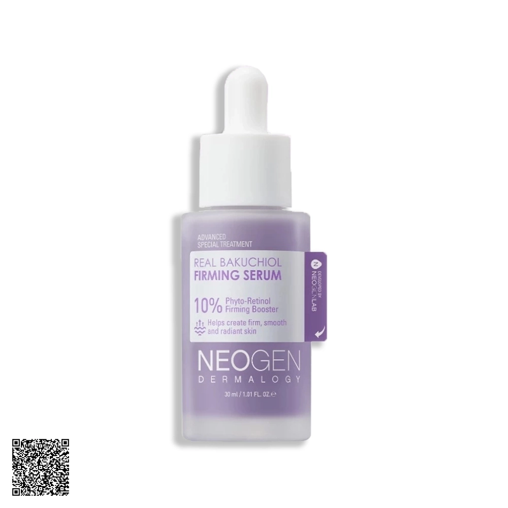 Tinh Chất Neogen Dermalogy Real Bakuchiol Firming Serum 10% Bakuchiol Sinh Học Hỗ Trợ Ngừa Lão Hóa Mờ Nếp Nhăn 30ml từ Hàn Quốc