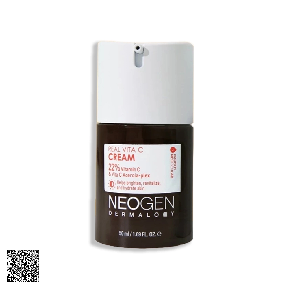 Kem Dưỡng Neogen Dermalogy Real Vita C Cream Kem Vitamin C Dưỡng Sáng, Mờ Thâm Mụn, Chống Gốc Tự Do 50ml từ Hàn Quốc