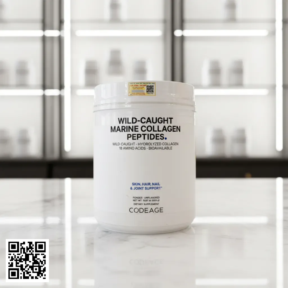 Thực Phẩm Bảo Vệ Sức Khỏe Codeage Wild-Caught Marine Collagen Peptides 450g Từ Hoa Kỳ