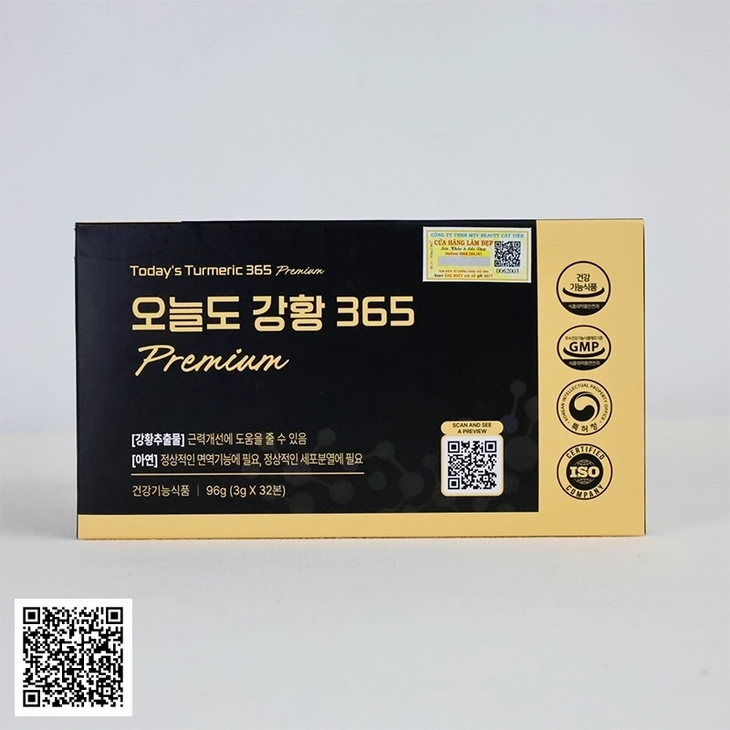 Tinh Nghệ Nano Today Turmeric 365 Premium Hộp 32 Ống Từ Hàn Quốc