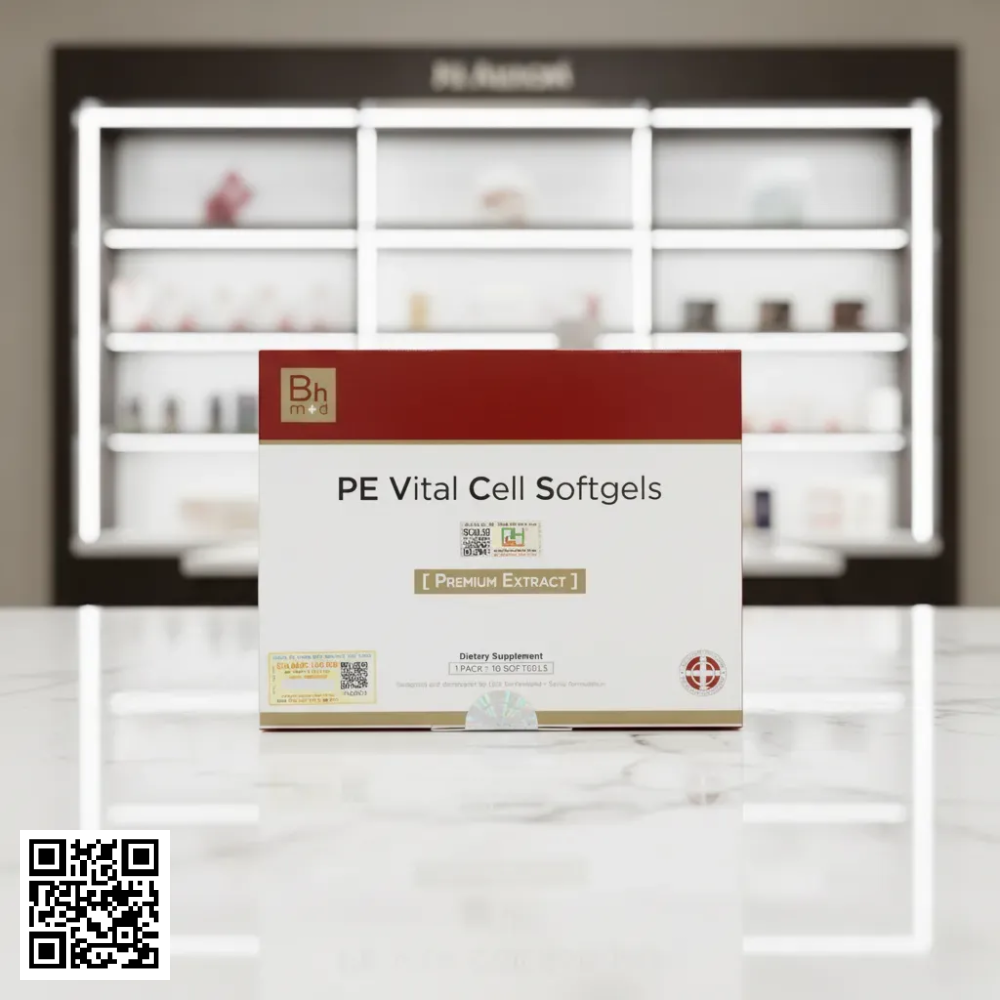 Viên Uống PE Vital Cell Softgels Premium Extract Bhmed Từ Thụy Sĩ Hộp 10 Viên
