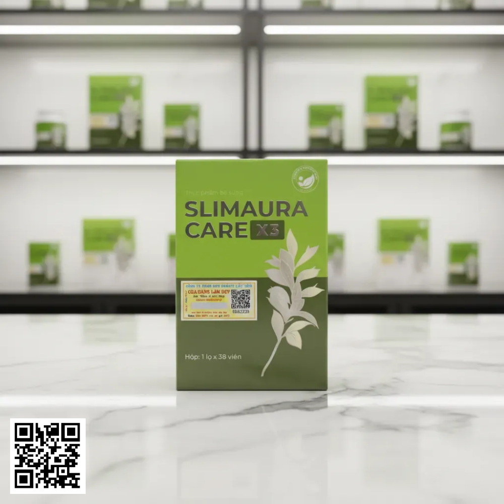 Slimming Care SlimAura Care X3 Viên Uống Giảm Cân Việt Nam Hộp 38 Viên