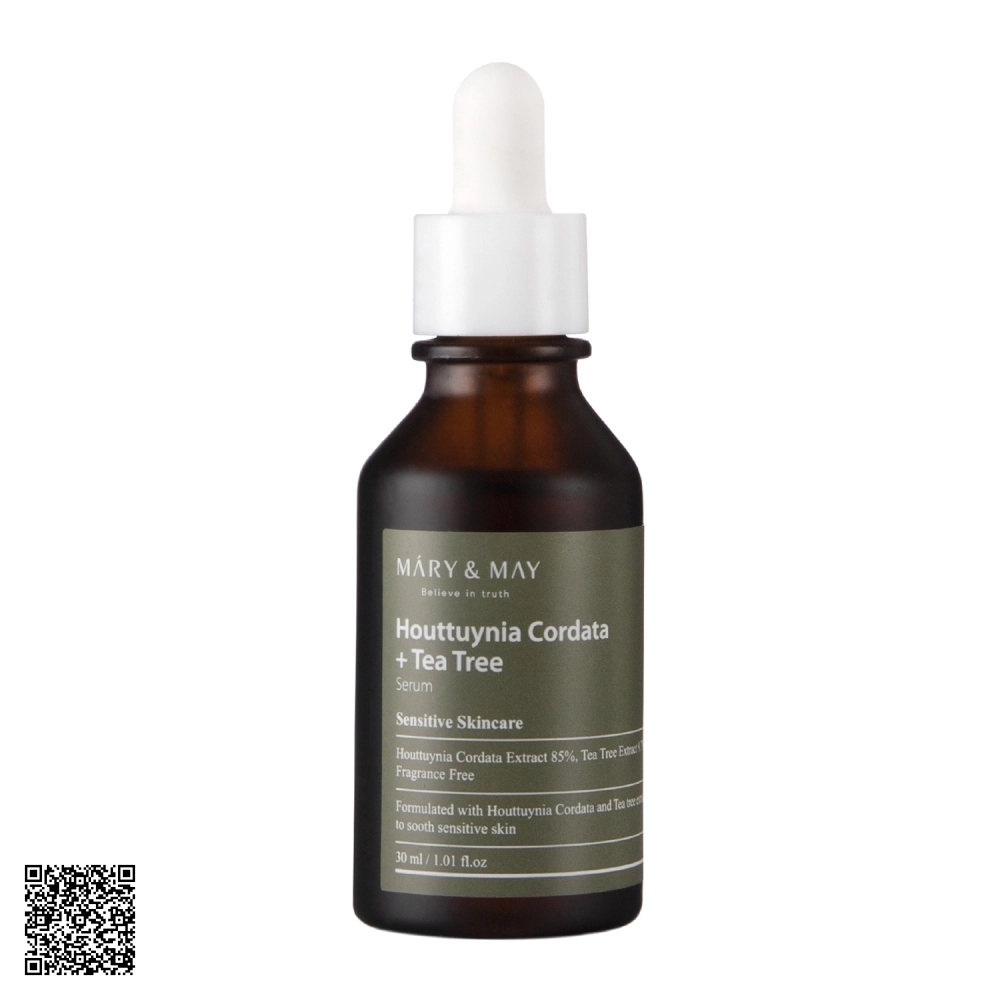Tinh Chất Se Khít Lỗ Chân Lông Mary&May Houttuynia Cordata + Tea Tree Serum Hàn Quốc 30ml