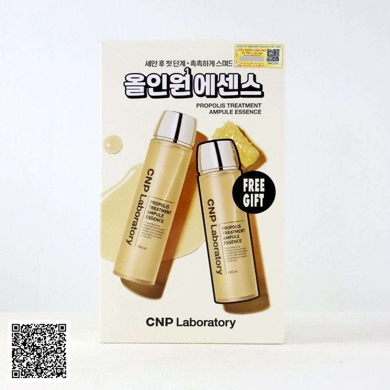 Set Nước Thần Keo Ong CNP Laboratory Propolis Treatment Ampule Essence Từ Hàn Quốc 02 Món 100ml & 150ml