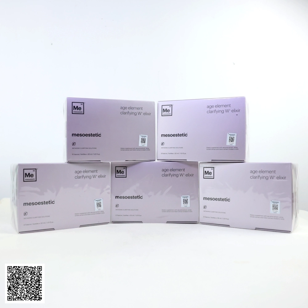Liệu Trình Nước Uống Mesoestetic Age Element Firming Elixir Bổ Sung Collagen Trẻ Hóa Da Từ Tây Ban Nha Hộp 30ml x 6 Chai x 5 Hộp