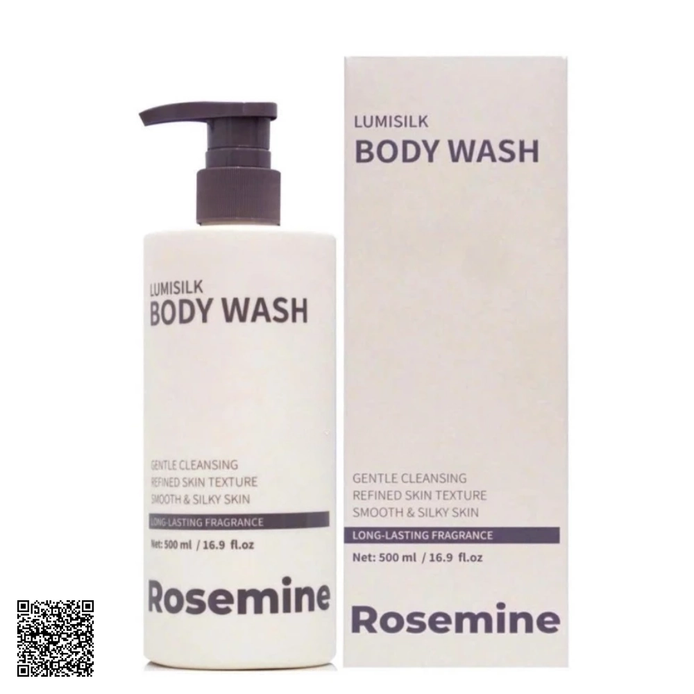 Rosemine Lumisilk Body Wash Sữa Tắm Rosemine Dưỡng Ẩm, Làm Mềm Da Trung Quốc 500ml