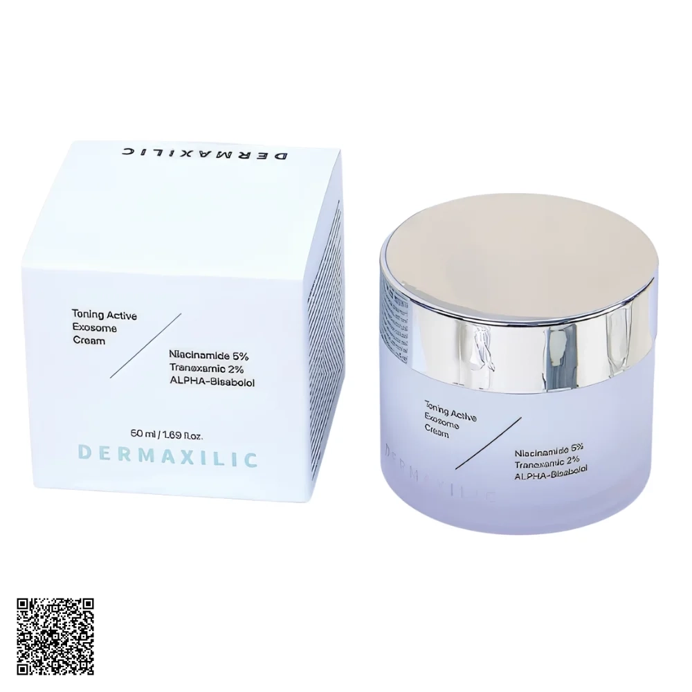 Kem Dưỡng Dermaxilic Toning Active Exosome Ampoule Cream Dưỡng Sáng, Đều Màu Hàn Quốc 50ml