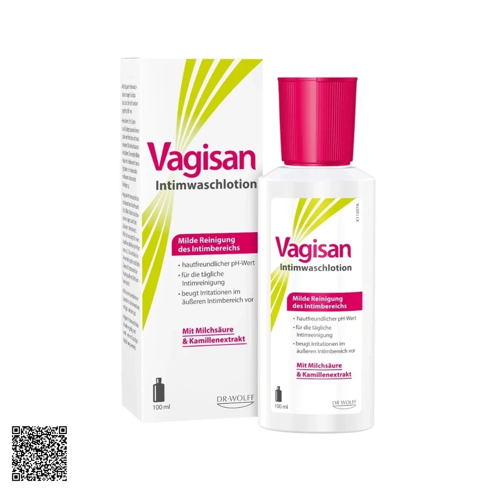 Dung Dịch Vệ Sinh Phụ Nữ Vagisan Intimwaschlotion Làm Sạch Dịu Nhẹ, Cân Bằng pH Vùng Kín Từ Đức 200ml