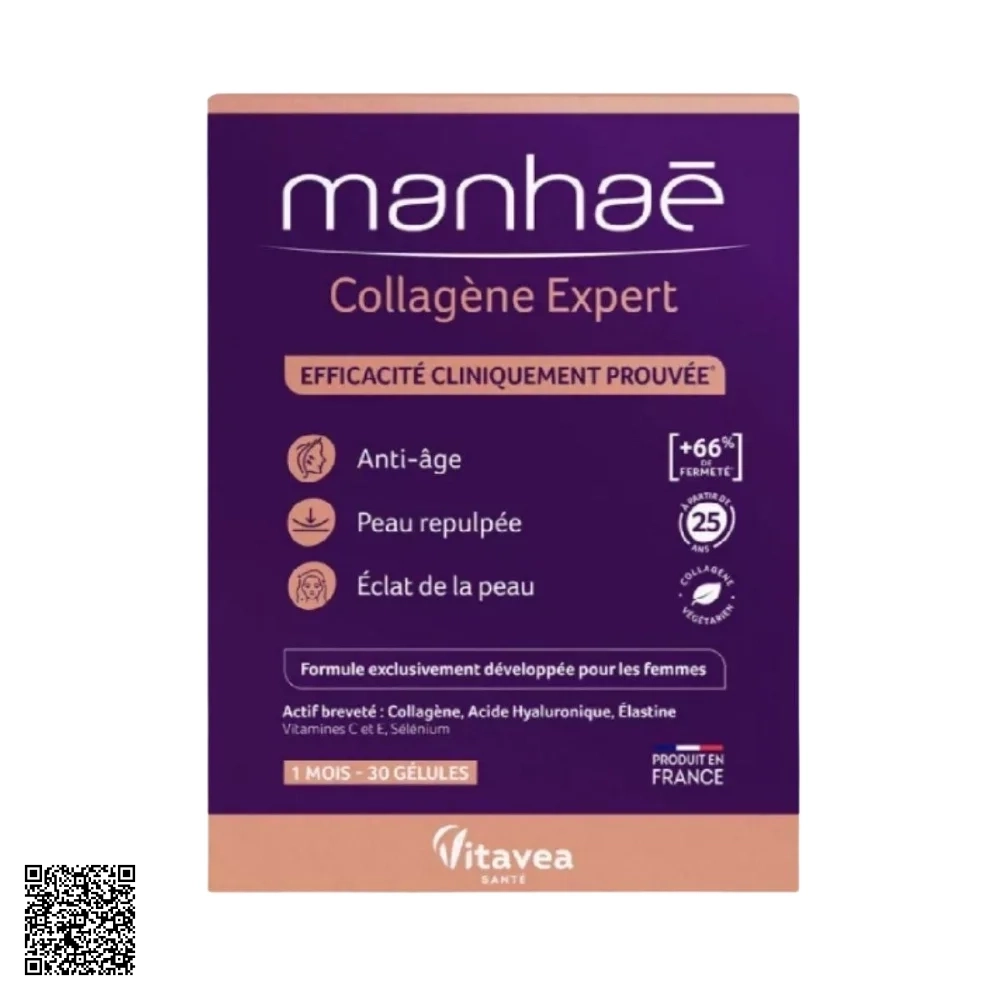 Viên Uống Collagen Manhaé Collagen Expert Hỗ Trợ Chăm Sóc Da Từ Pháp Hộp 30 Viên