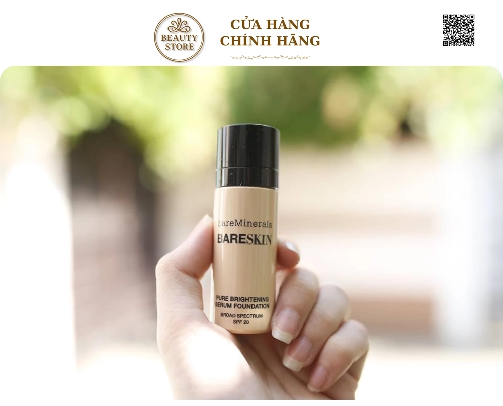 Kem Nền Dưỡng Sáng Da BareSkin Pure Brightening Serum Foundation Broad Spectrum SPF 20