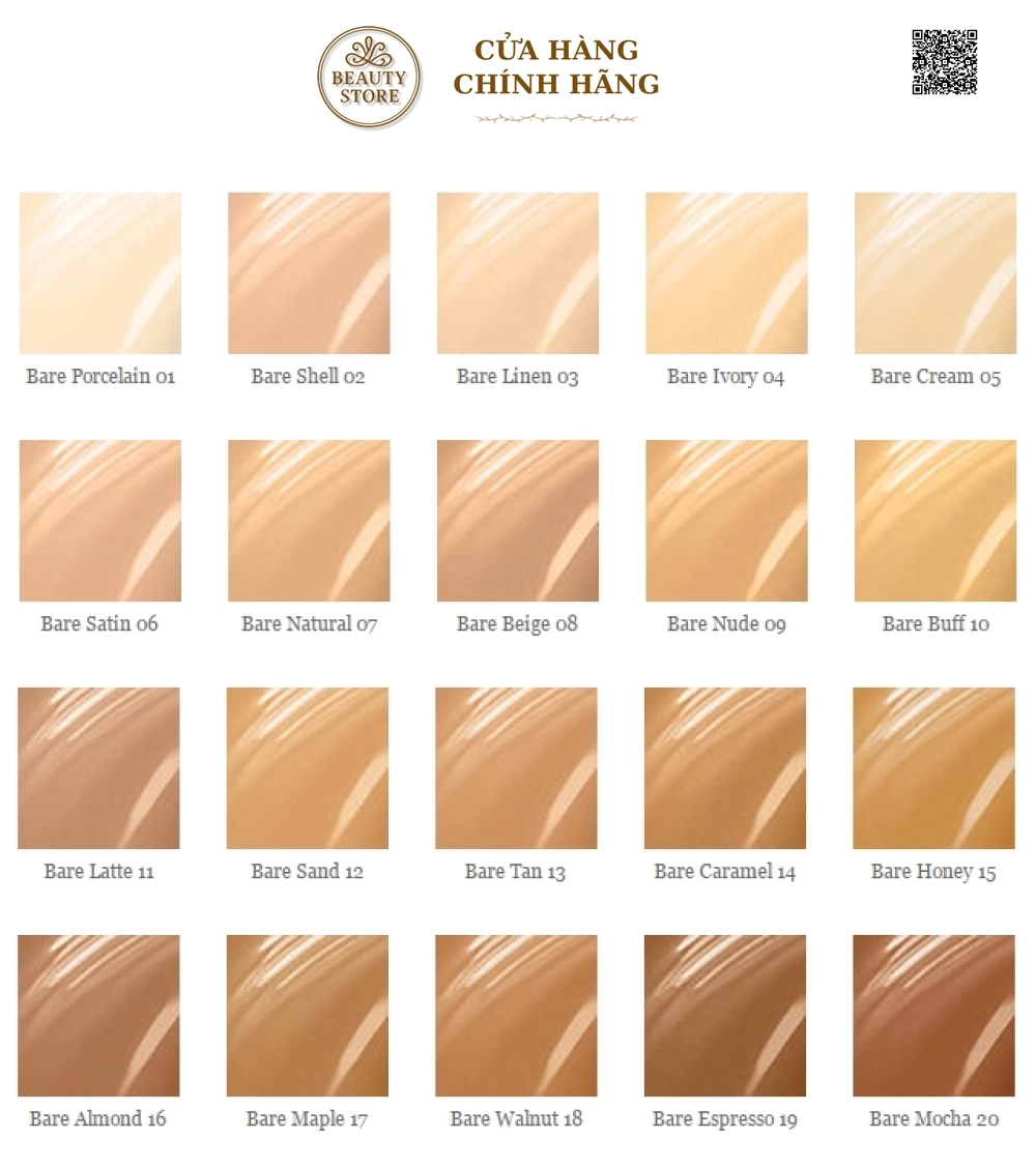 Kem Nền Dưỡng Sáng Da BareSkin Pure Brightening Serum Foundation Broad Spectrum SPF 20
