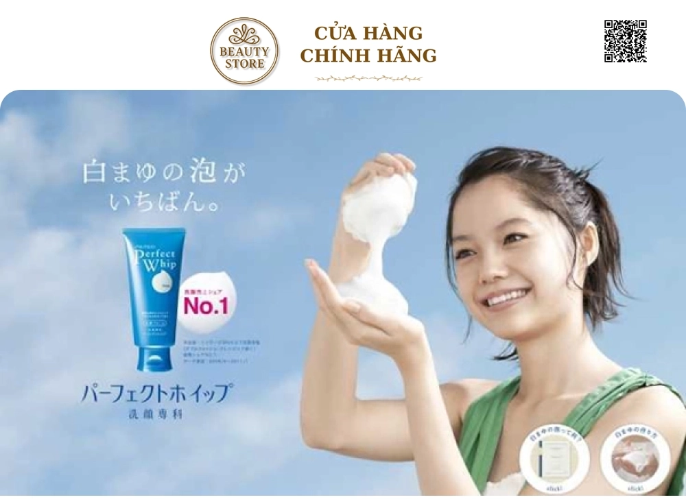 Sữa Rửa Mặt Perfect Whip Shiseido Nhật Bản