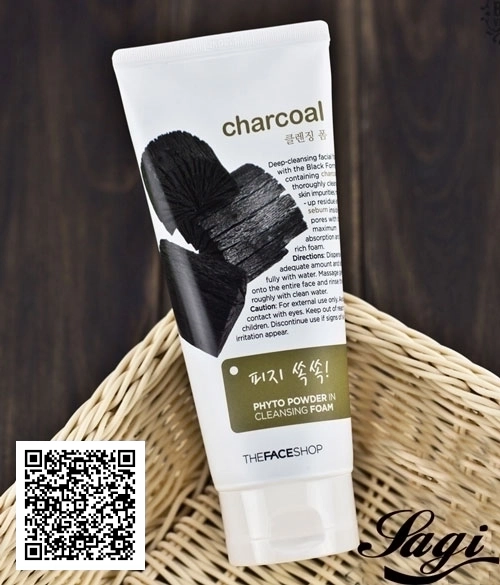 Sữa Rửa Mặt Bột Than Charcoal Phyto Powder In Cleansing Foam The Face Shop