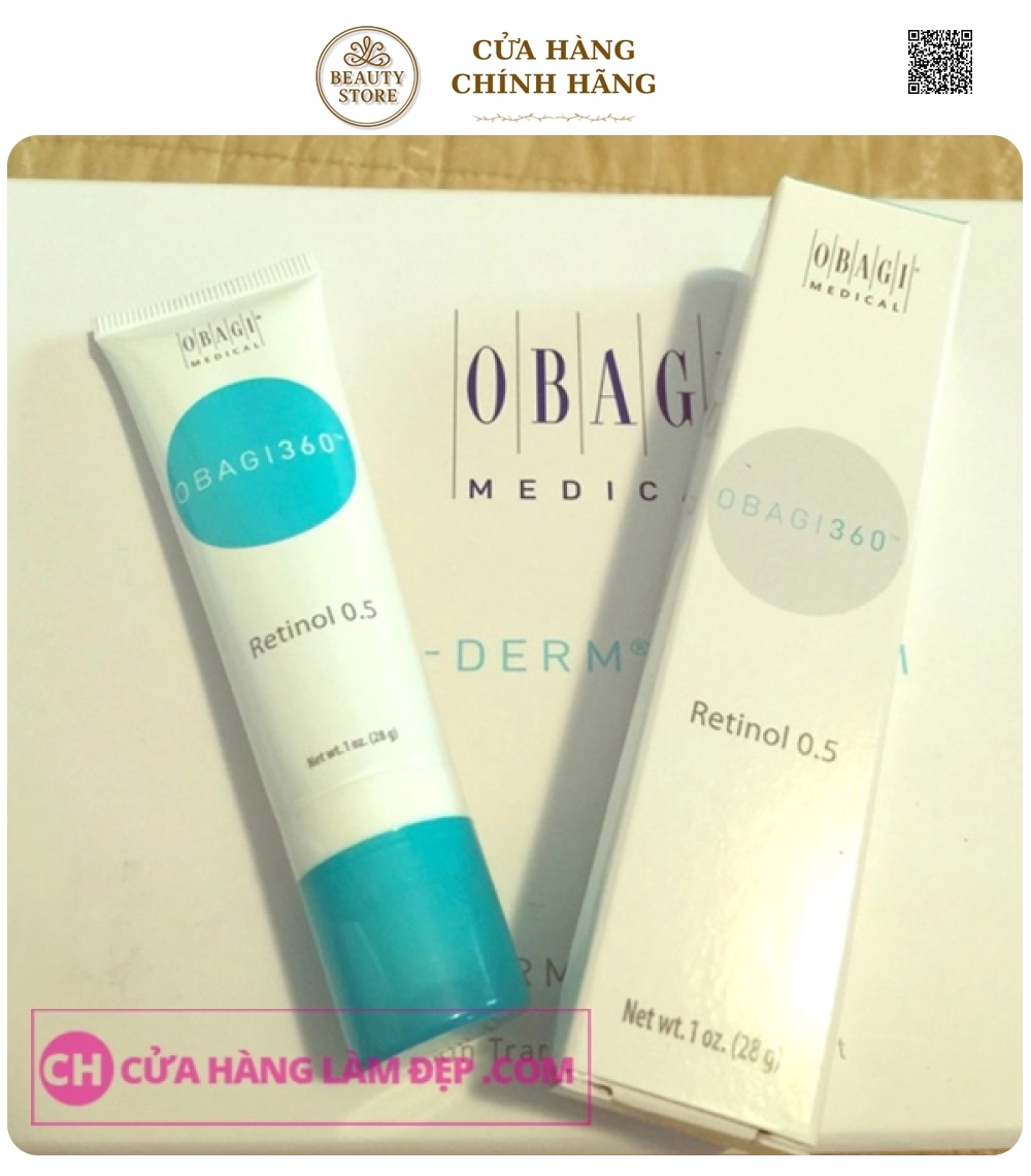 Kem dưỡng da trẻ hóa, ngừa mụn,cân bằng sắc tố da Obagi 360 Retinol 0.5%