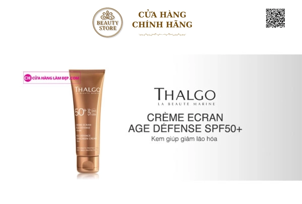 Kem Chống Nắng Thalgo Age Defence Sunscreen Cream SPF50+