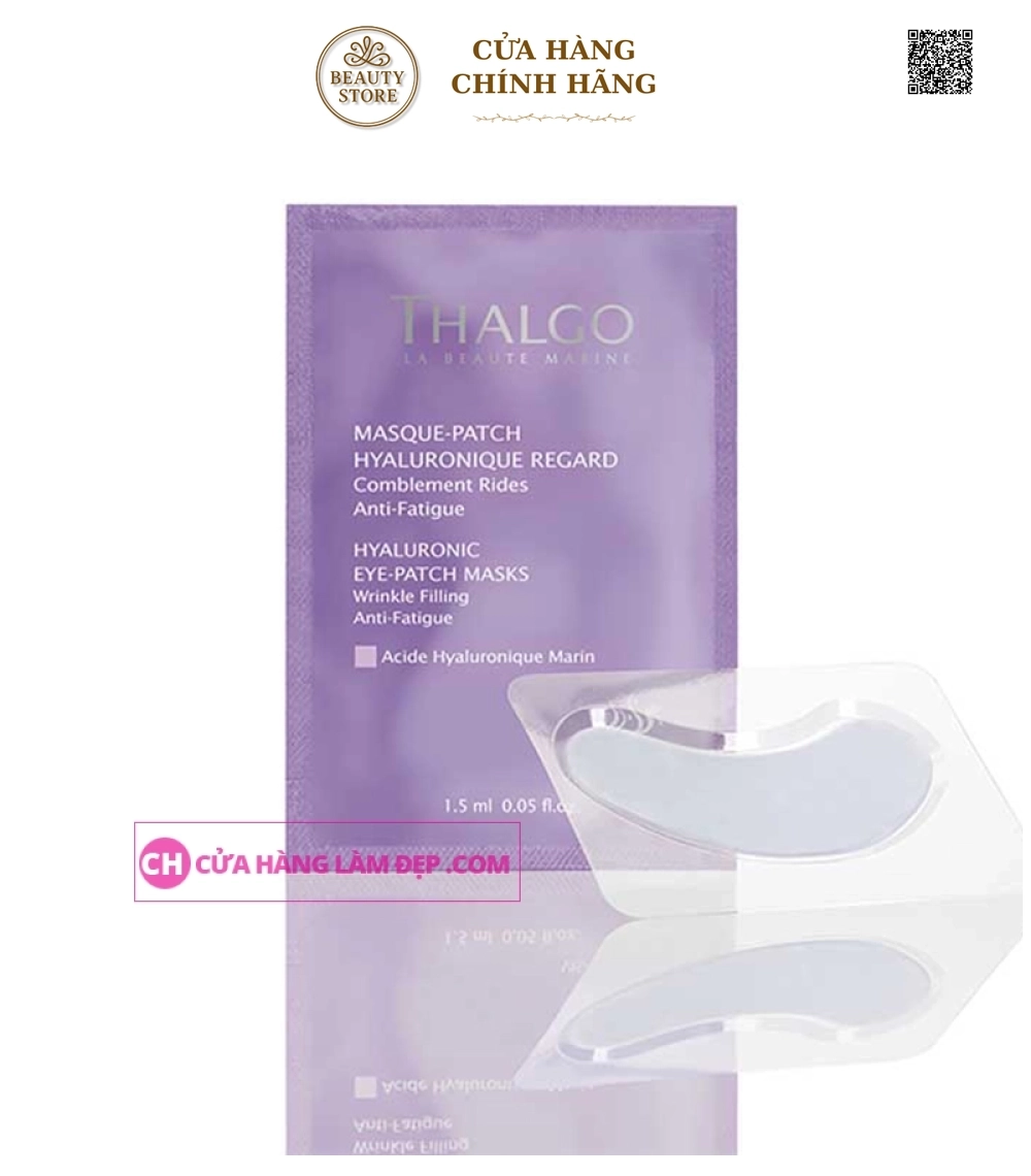Mặt Nạ Làm Mờ Nếp Nhăn Và Thâm Vùng Mắt Thalgo Hyaluronic Eye Patch Masks