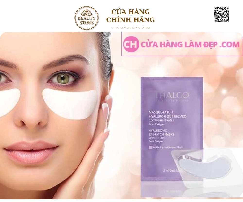 Mặt Nạ Làm Mờ Nếp Nhăn Và Thâm Vùng Mắt Thalgo Hyaluronic Eye Patch Masks
