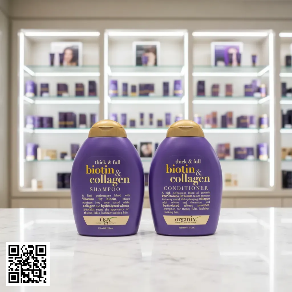 Dầu Gội Xả Làm Dày Tóc Biotin & Collagen Shampoo Biotin & Collagen