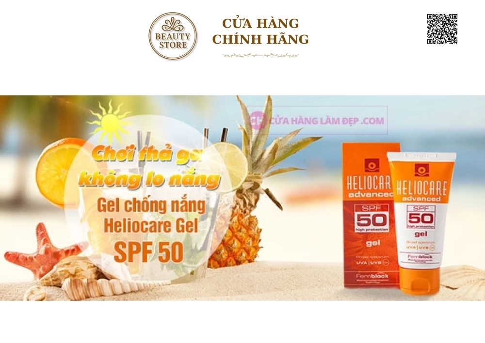 Kem Chống Nắng Dành Cho Da Nhờn, Mụn Heliocare Advanced Gel SPF 50