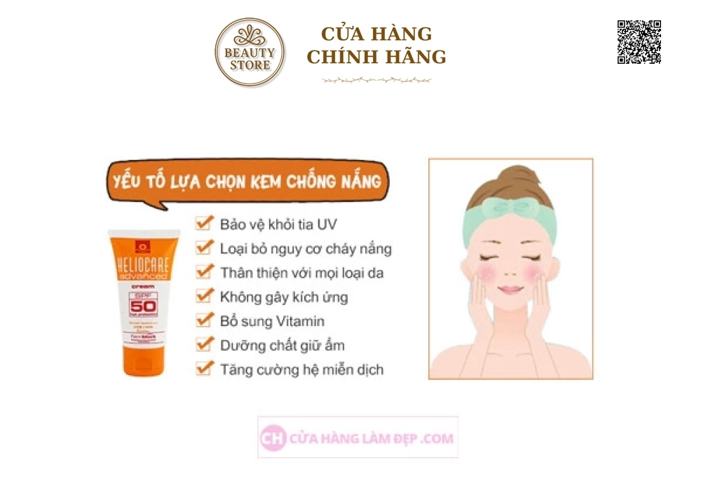 Kem Chống Nắng Dành Cho Da Nhờn, Mụn Heliocare Advanced Gel SPF 50