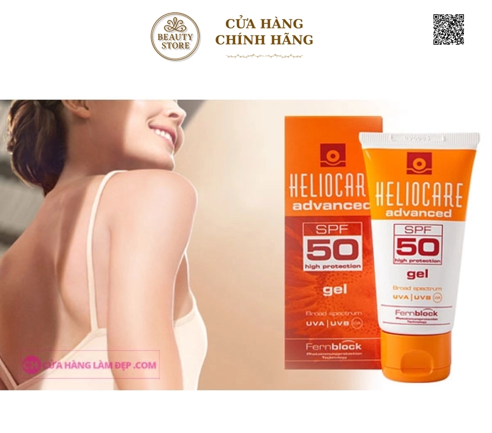 Kem Chống Nắng Dành Cho Da Nhờn, Mụn Heliocare Advanced Gel SPF 50