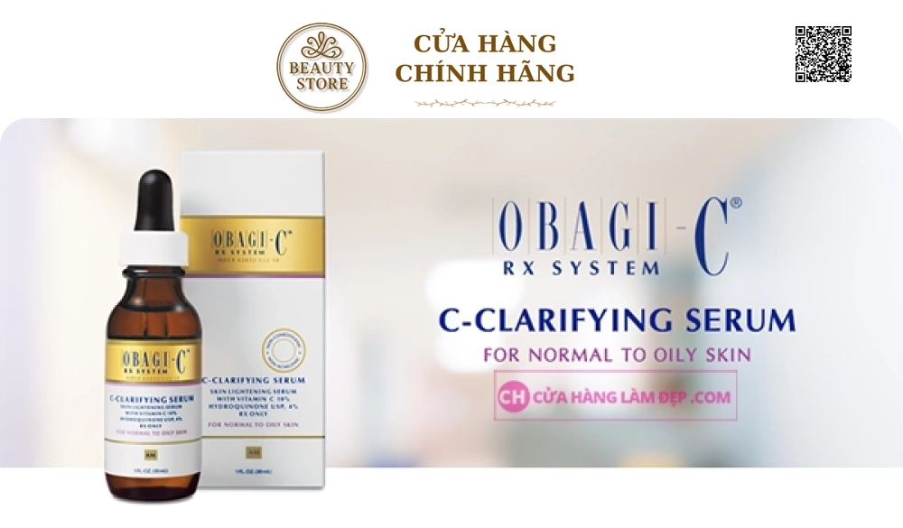 Serum Dưỡng Trắng Da, Hỗ Trợ Ngừa Lão Hóa Obagi-C Rx C-Clarifying Serum