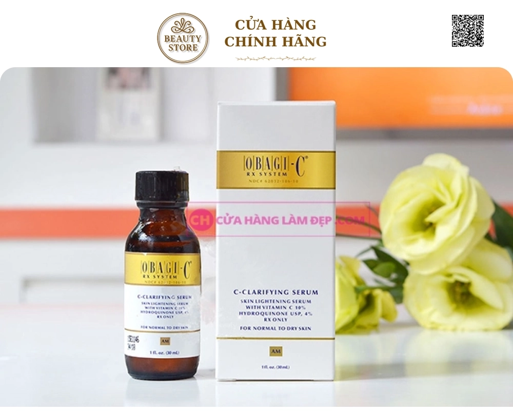 Serum Dưỡng Trắng Da, Hỗ Trợ Ngừa Lão Hóa Obagi-C Rx C-Clarifying Serum