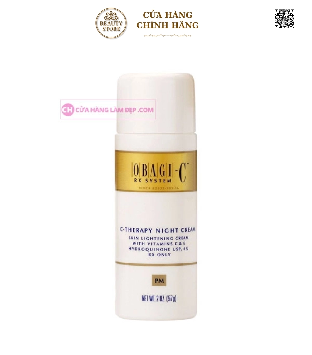 Kem Dưỡng Ẩm, Phục Hồi Da Ban Đêm Obagi-C Rx C-Therapy Night Cream