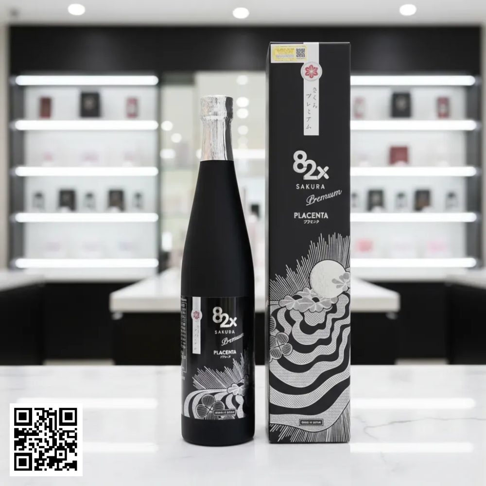 Nước Uống Tinh Chất Nhau Thai Placenta 82x Sakura Premium Nhật Bản 500ml