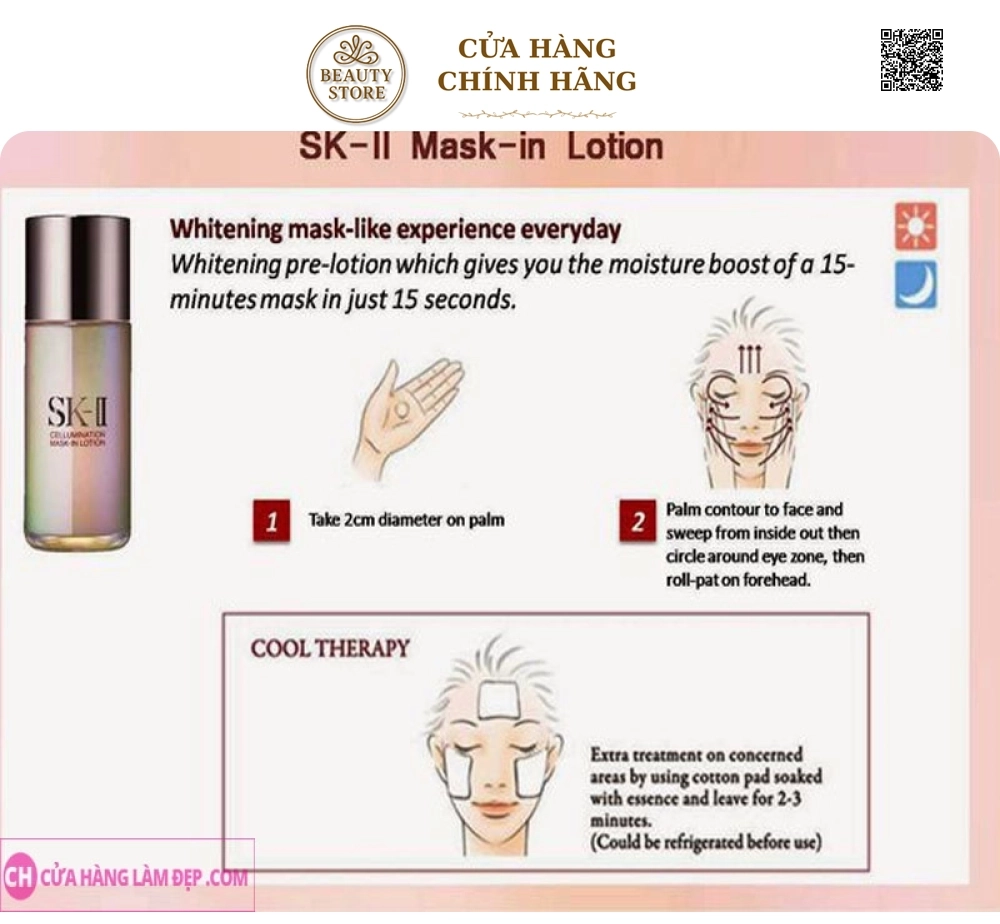 Nước Hoa Hồng Dưỡng Trắng Da SK-II Cellumination Mask In Lotion