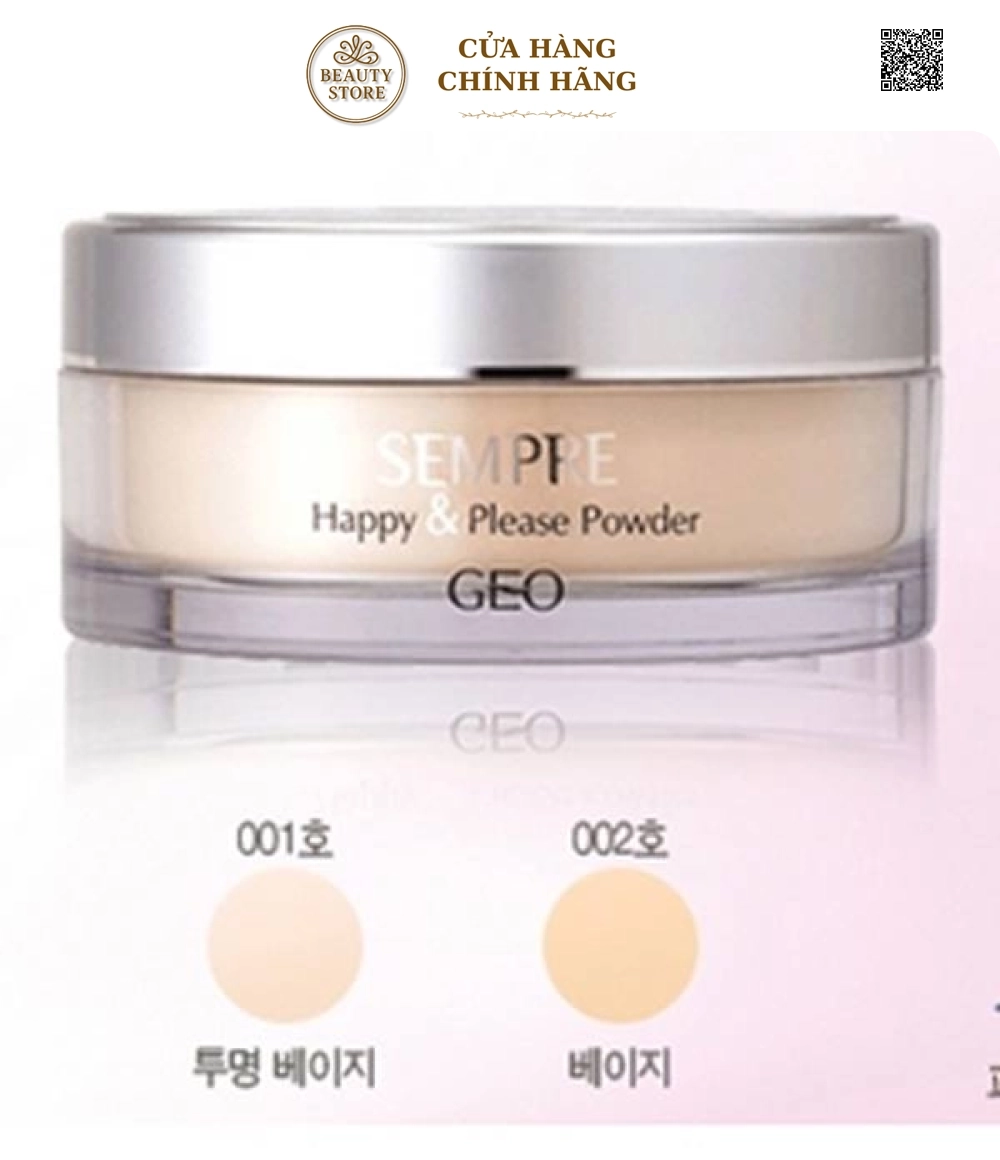 Phấn Phủ Dạng Bột Geo Sempre Happy & Please Powder