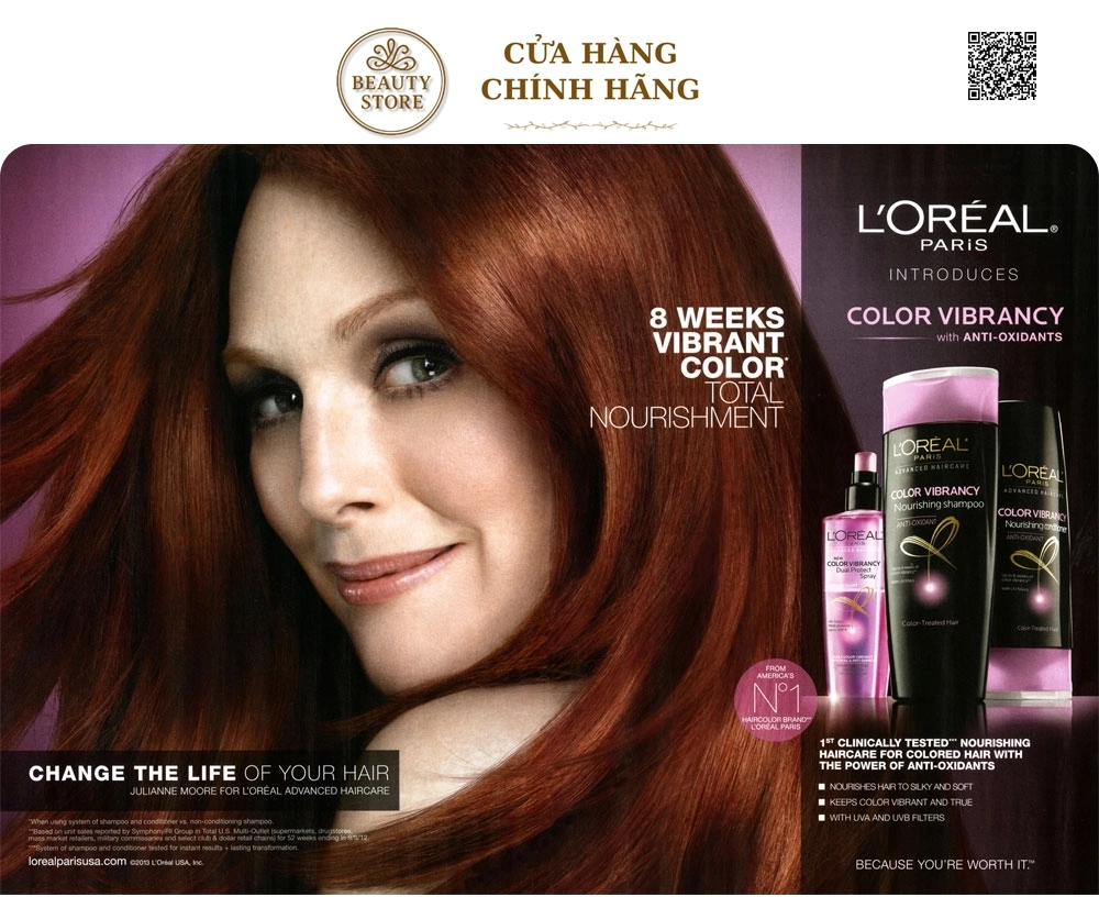 Dầu Gội Loreal Color Vibrancy Shampoo Dành Cho Tóc Nhuộm