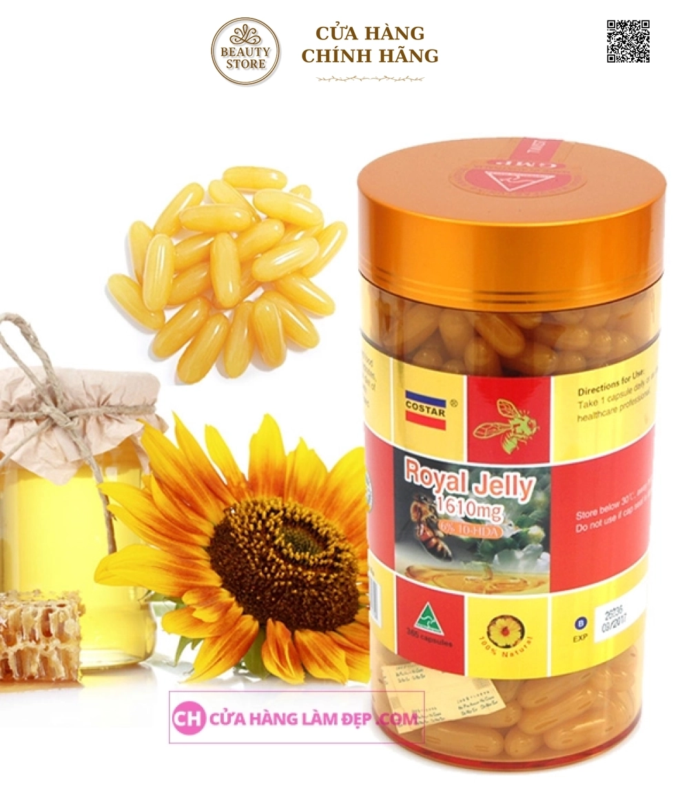 Sữa Ong Chúa Royal Jelly Costar (1610mg x 365 viên)
