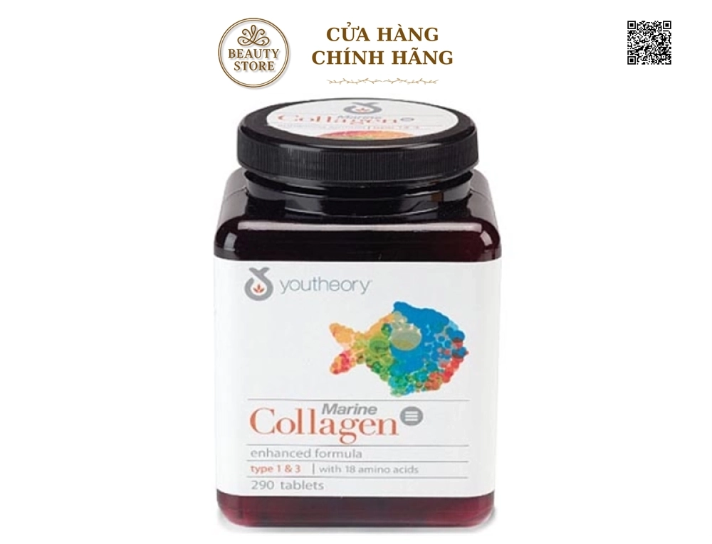 Collagen Youtheory Type 1 2 & 3 (290 Viên)